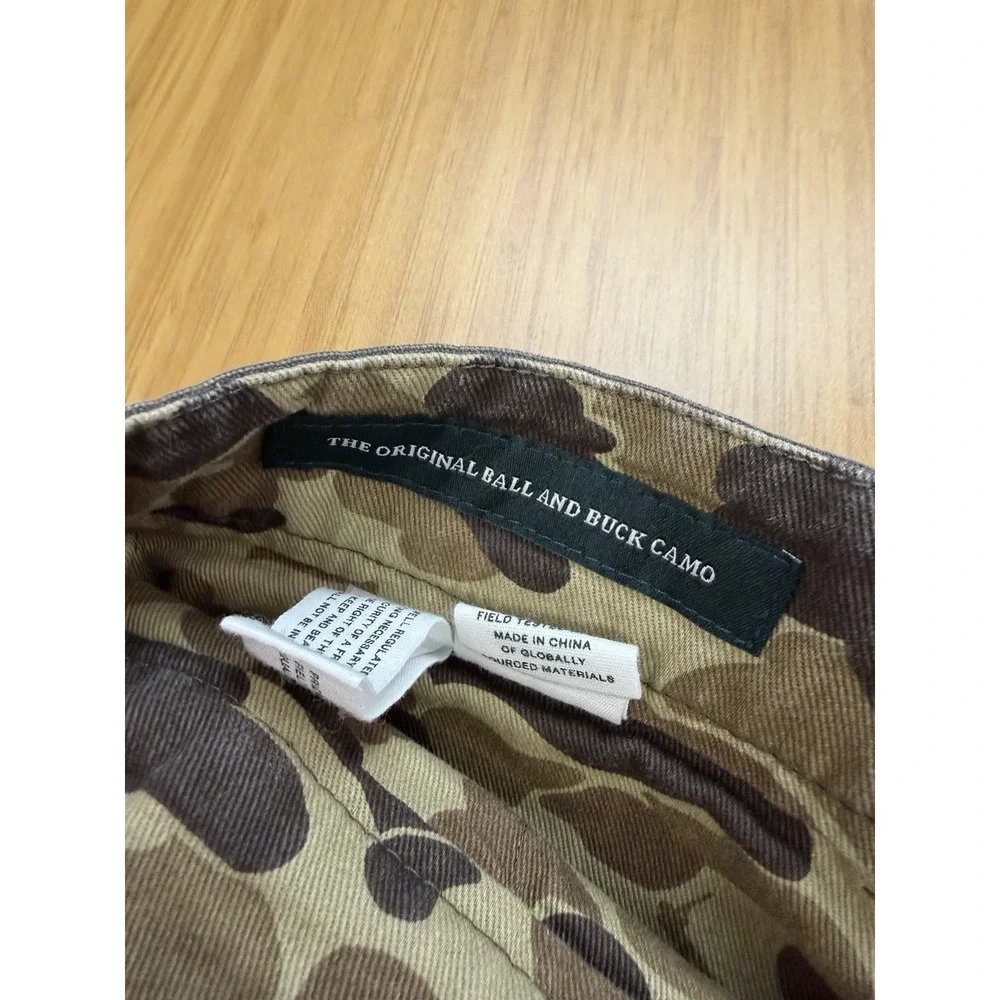 Ball and Buck Chinos Mens 36 Brown Hunter's Pants Camo Trim Made in USA